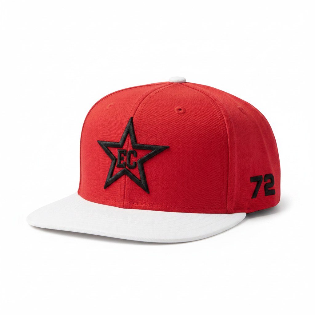 EC Star Fitted — Red/White #72