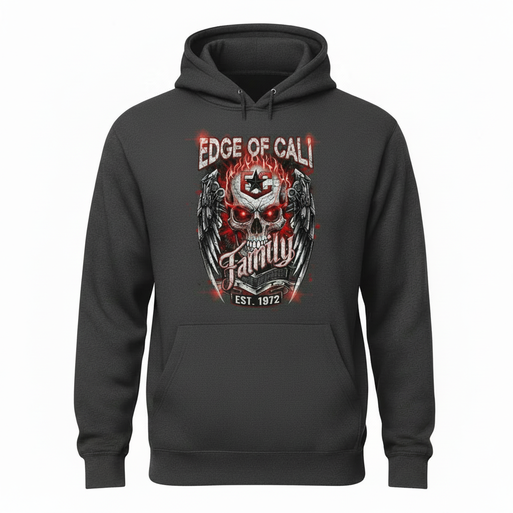 Family Skull Hoodie — Charcoal