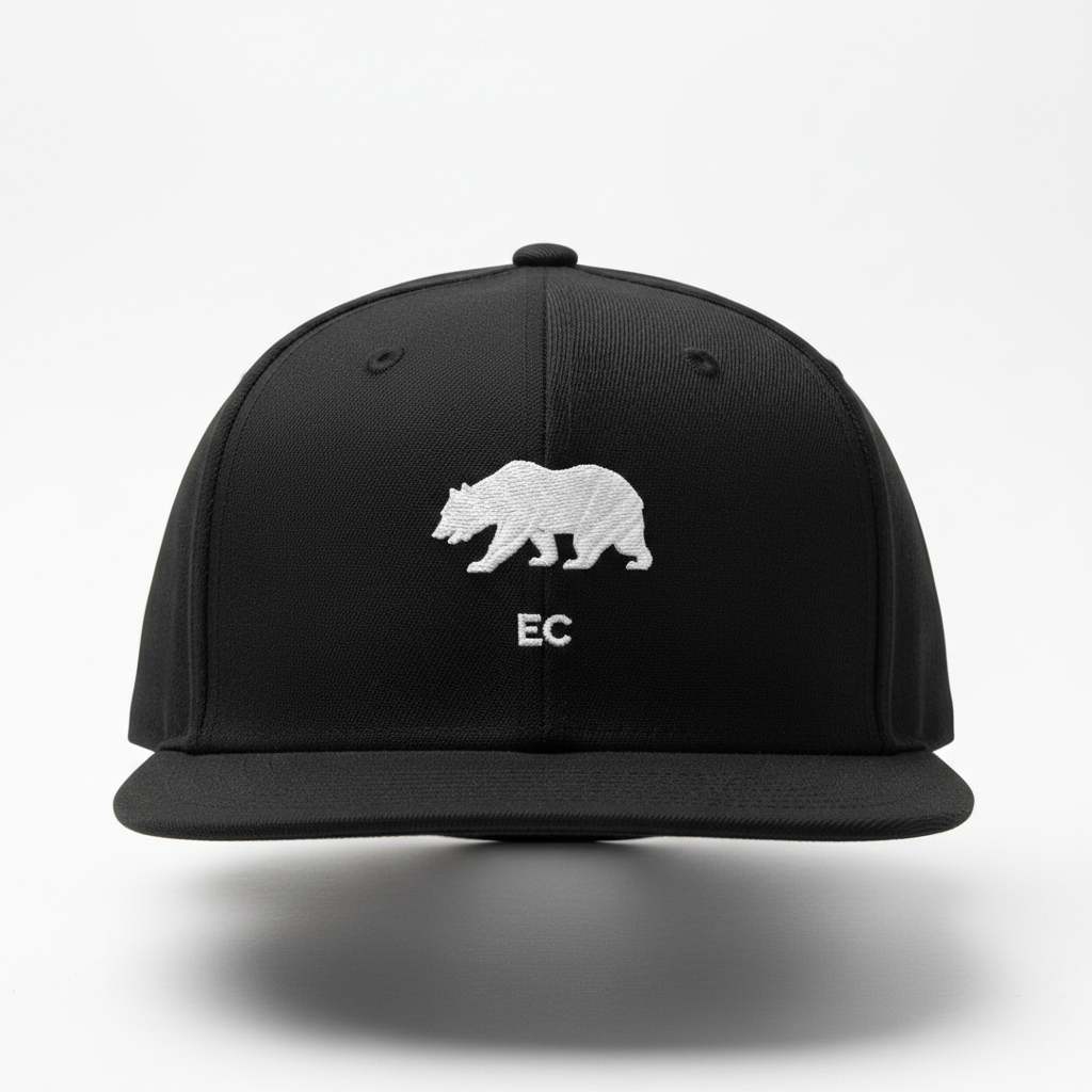 EC California Bear Fitted — Black