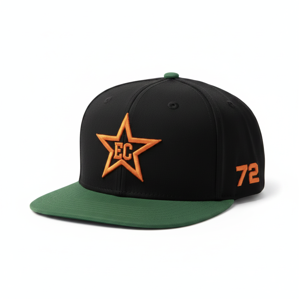 EC Star Snapback — Black/Forest Green #72