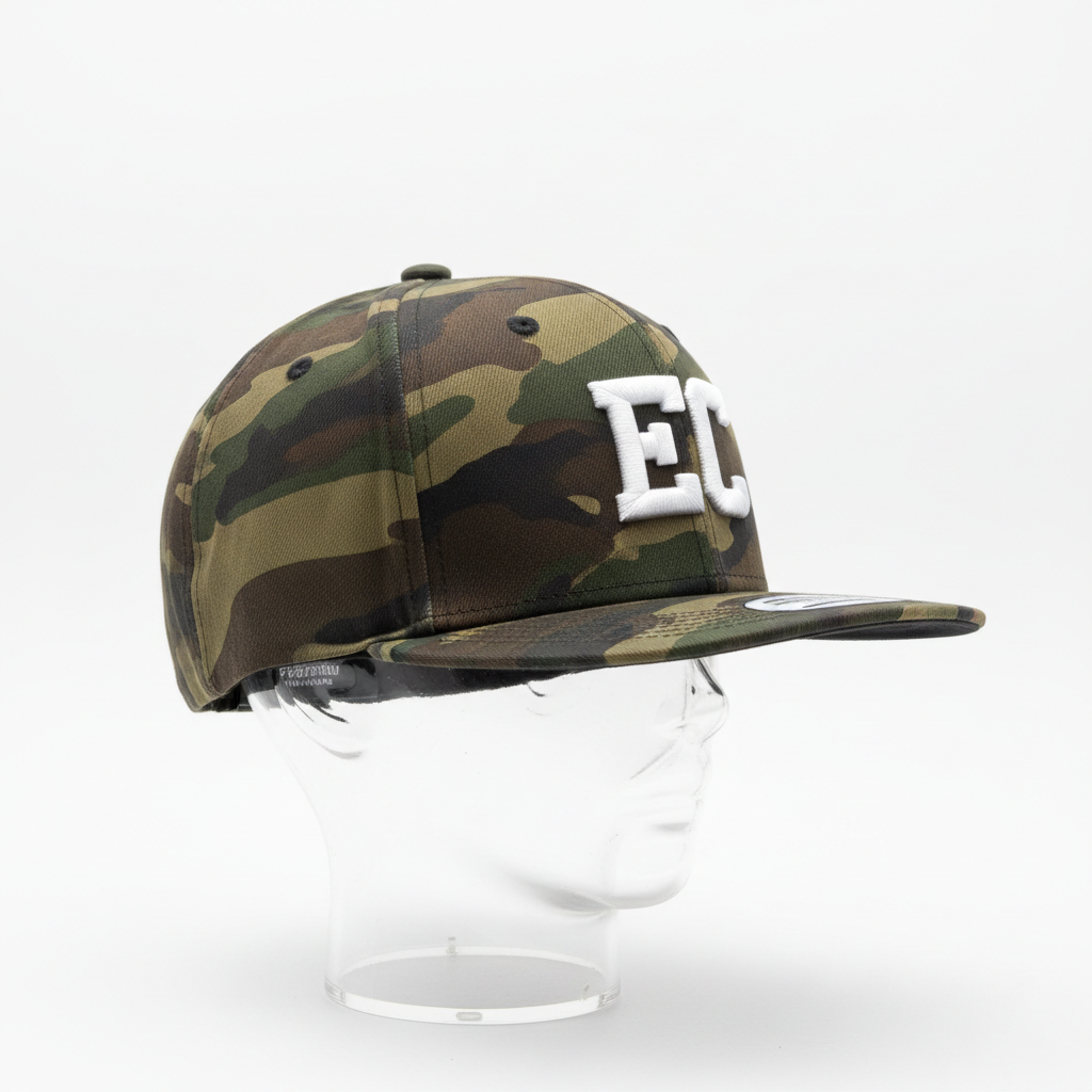 EC Camo Snapback — Olive