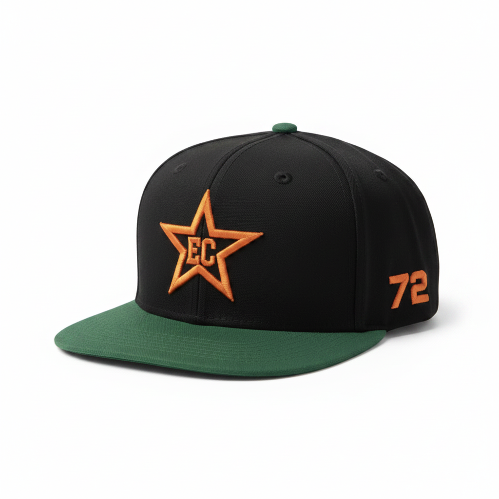 EC Star Fitted — Black/Forest Green #72