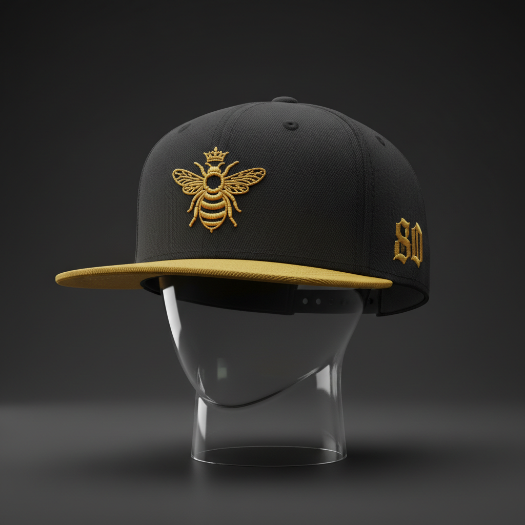EC Queen Bee Hat — Black/Gold #80