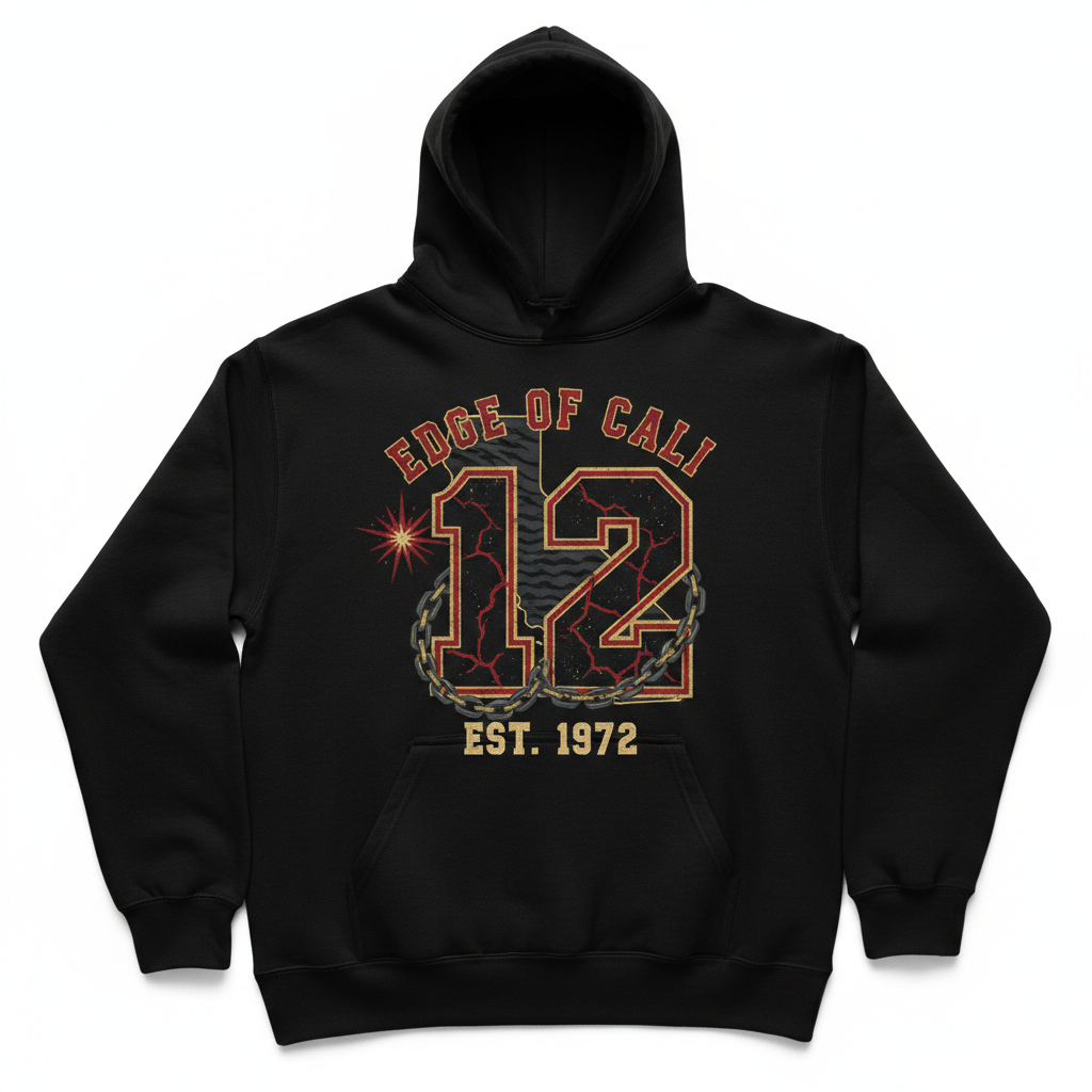 EC 12 Black Hoodie