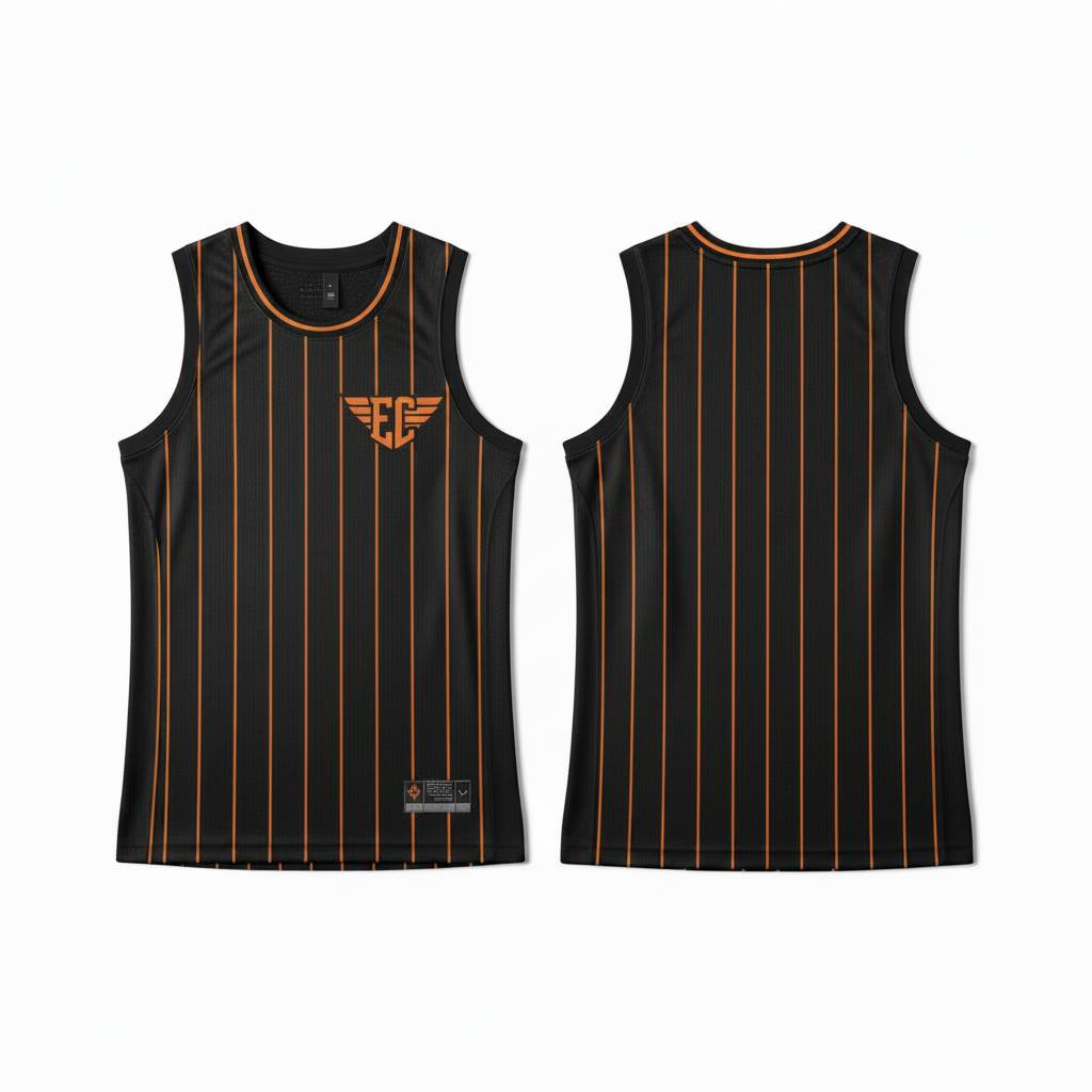 EC Wings Jersey — All Black #72