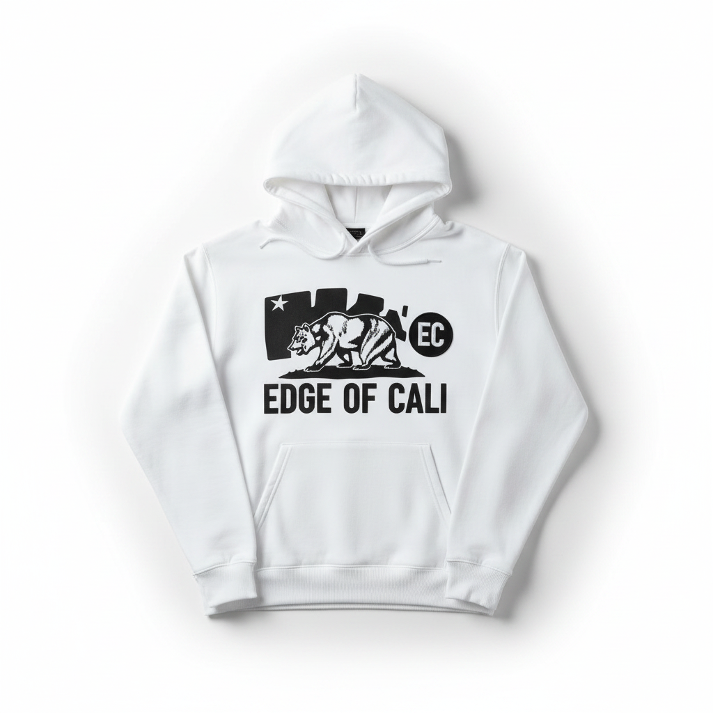 White Hoodie + White Cap — Clean Set