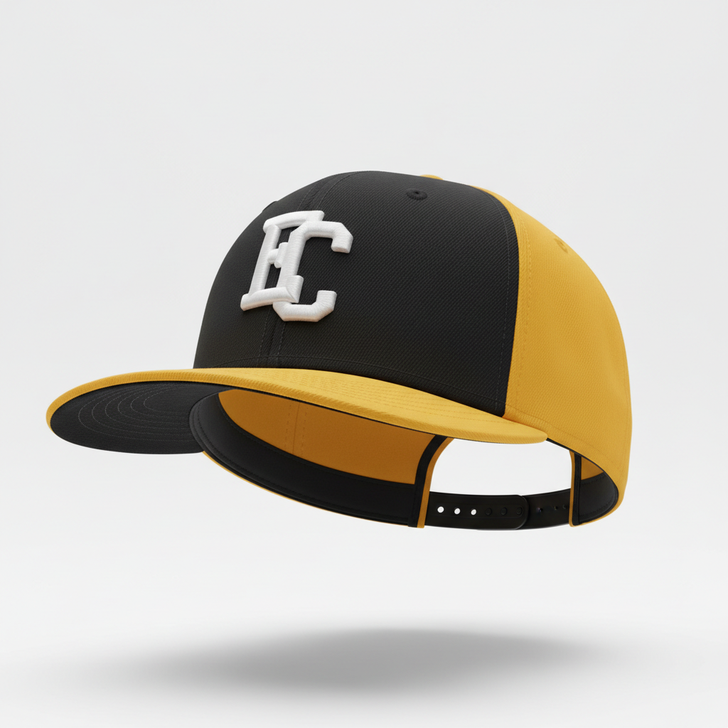 EC Yellow/Black Two-Tone Fitted