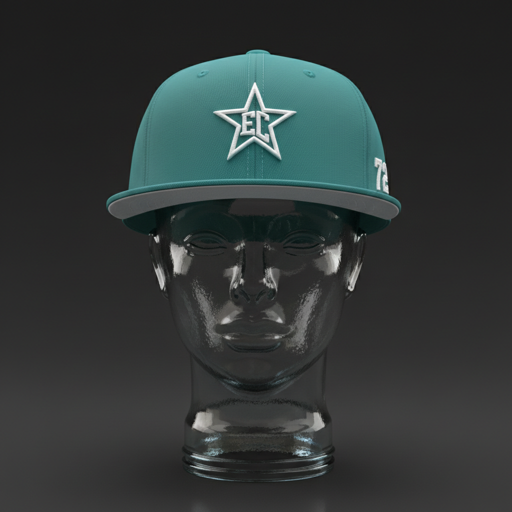 EC Hat — Teal/White #72