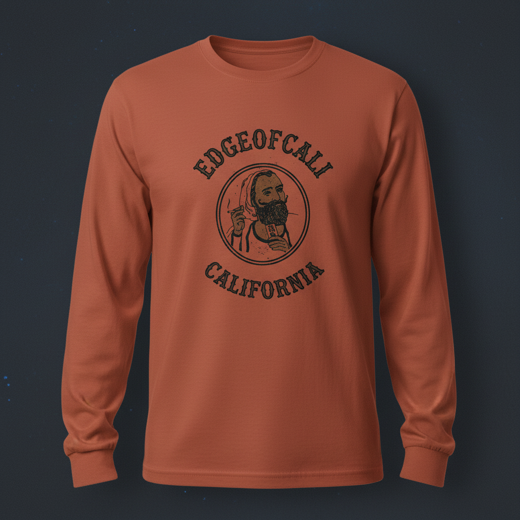 EC Vintage Label Long Sleeve - Terracotta