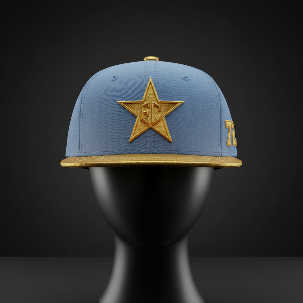 EC Hat — Powder Blue/Gold #72