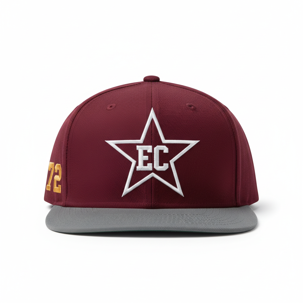 EC Hat — Burgundy/Gray #72
