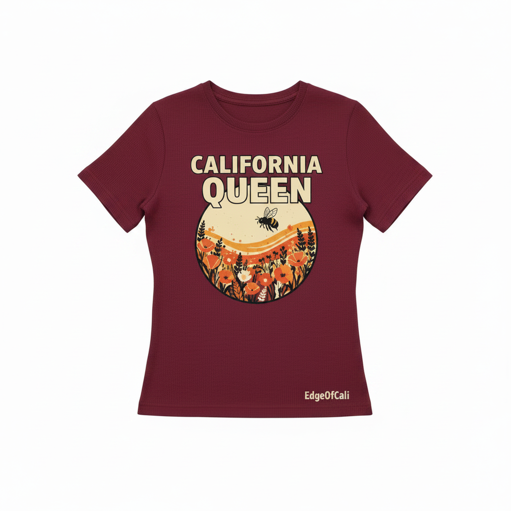 California Queen Long Sleeve — Burgundy