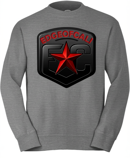 EC Shield Crewneck — Heather Grey