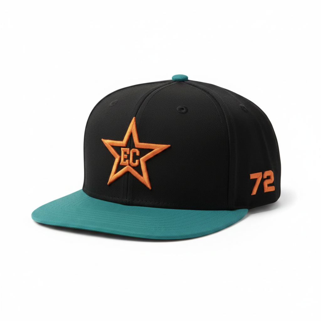 EC Star Fitted — Black/Teal #72