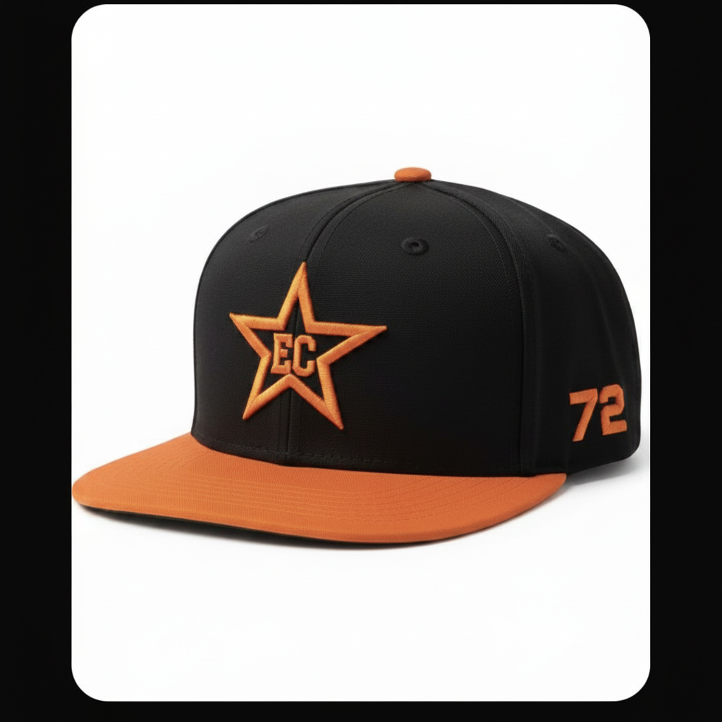 EC Star Fitted — Black/Red #72