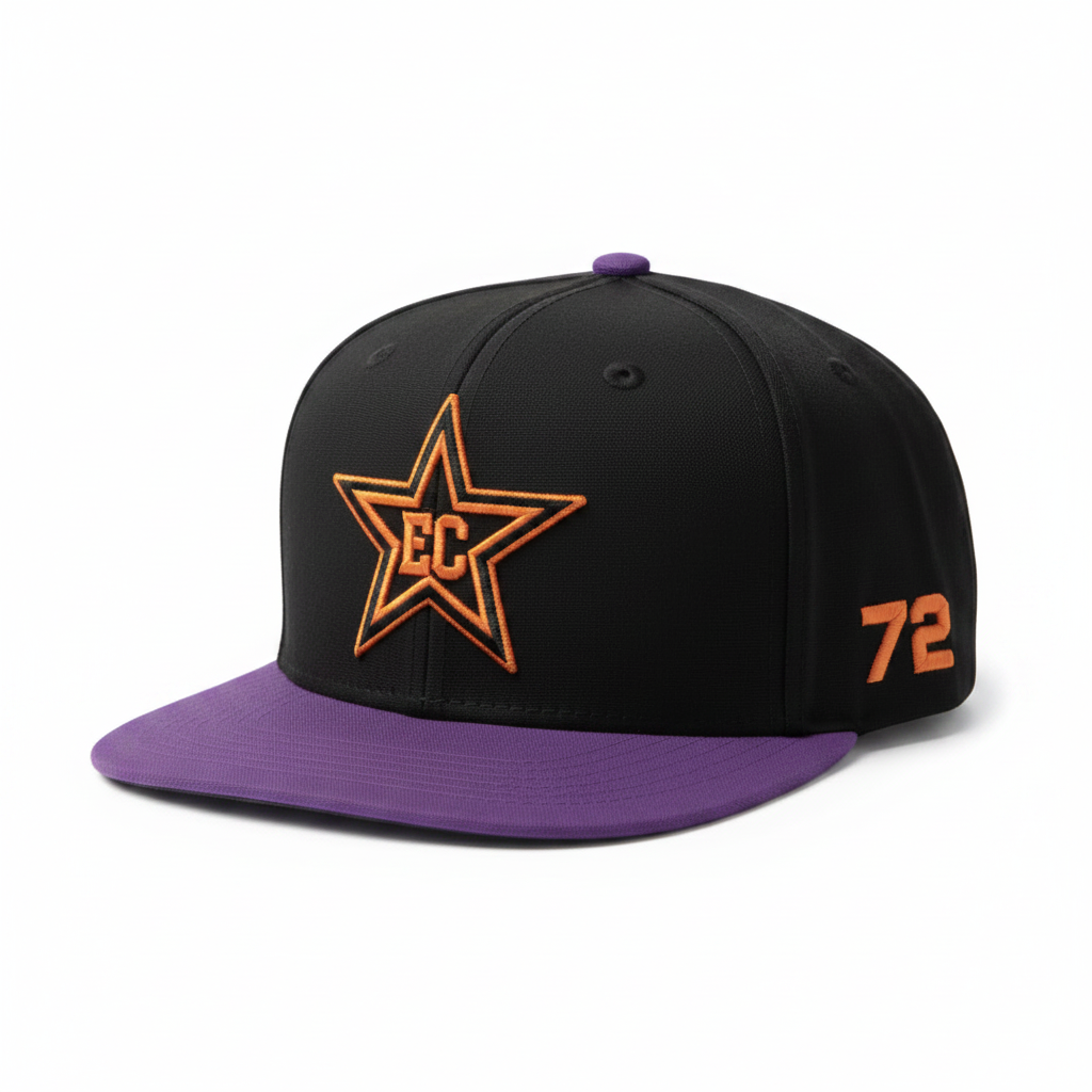 EC Star Snapback — Black/Purple #72