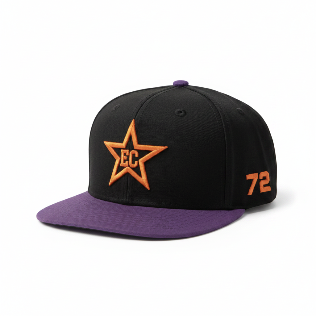 EC Star Fitted — Black/Purple #72