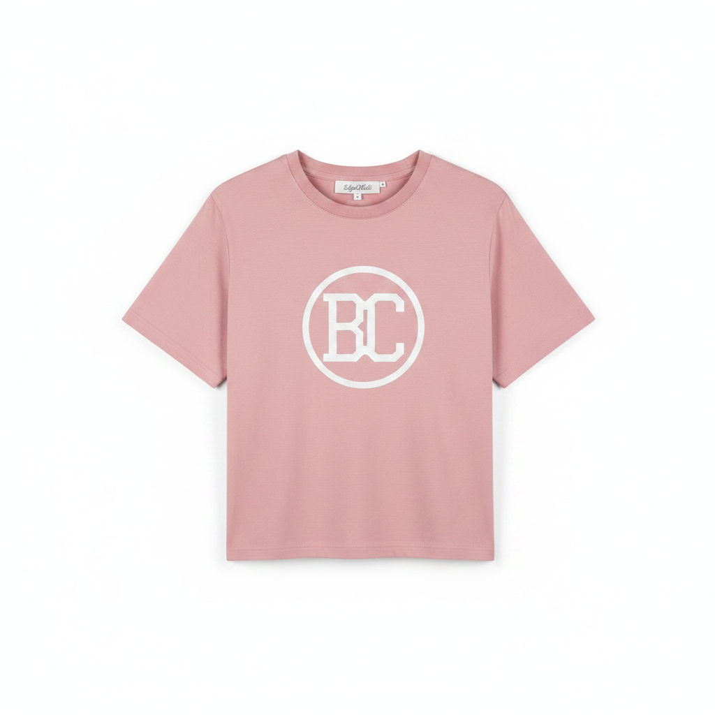 EC Women's Cropped Hoodie — Rose Pink
