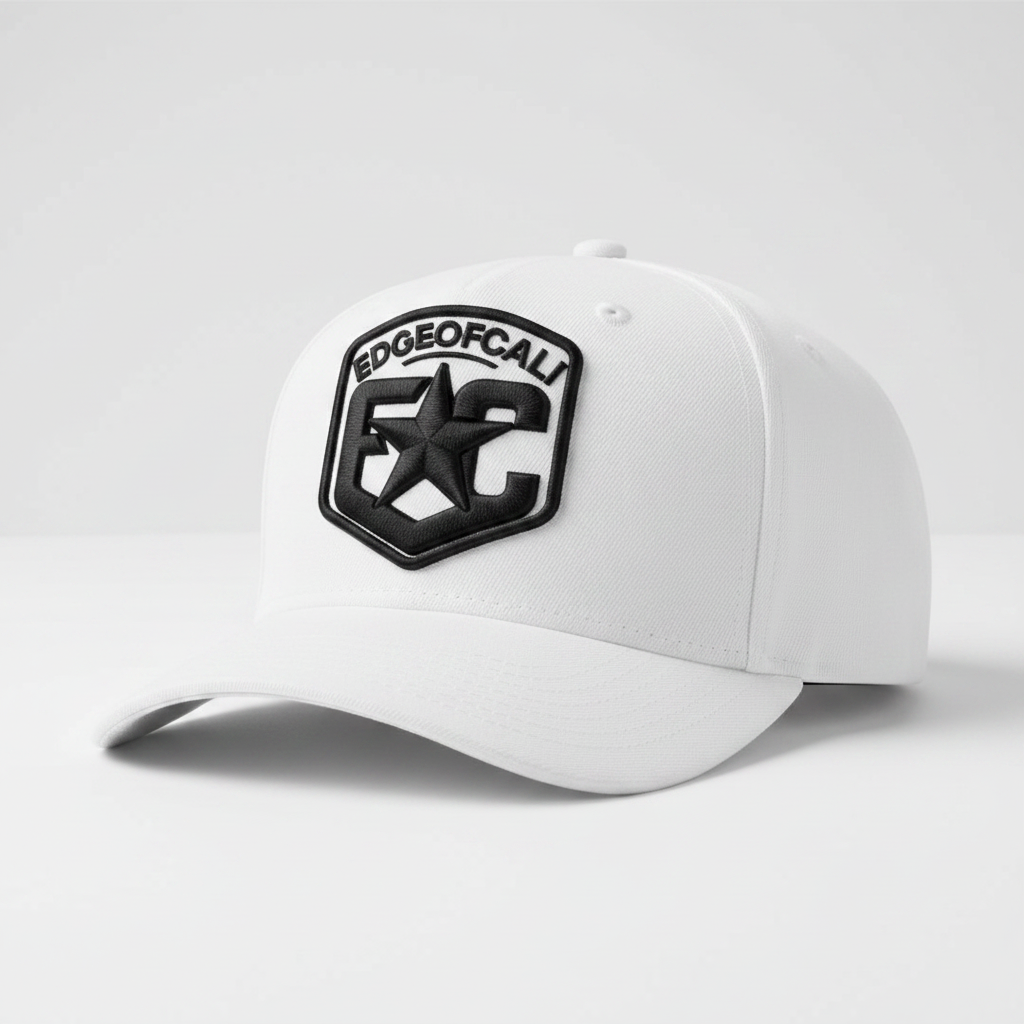 EC Shield Fitted Cap — White