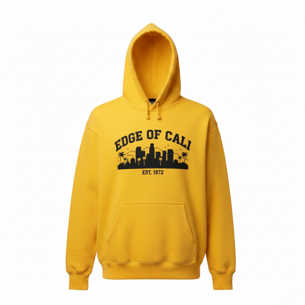 EC Yellow Hoodie — Cali Graphic