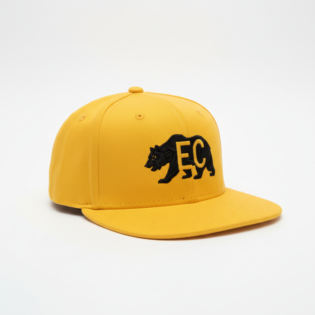 EC Cali Bear Fitted — Yellow