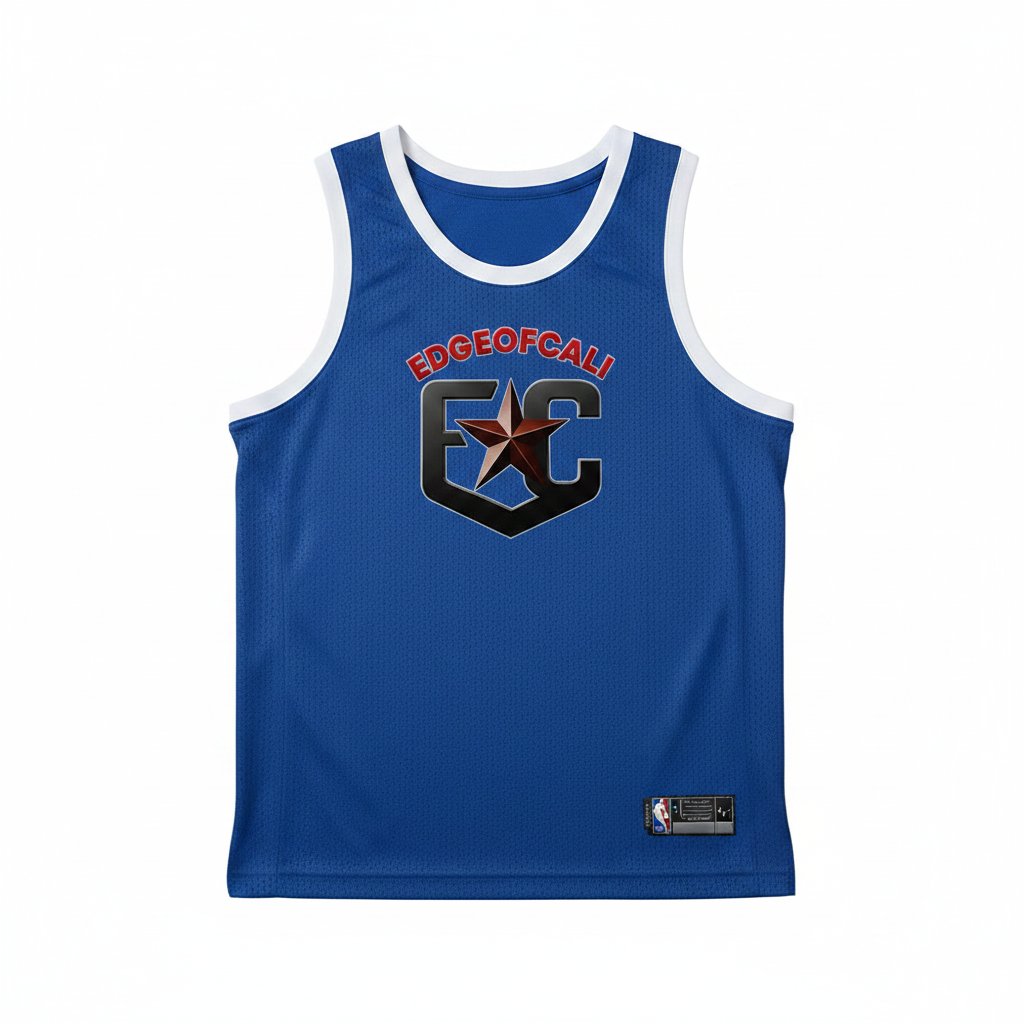 EdgeOfCali Basketball Jersey - Royal Blue