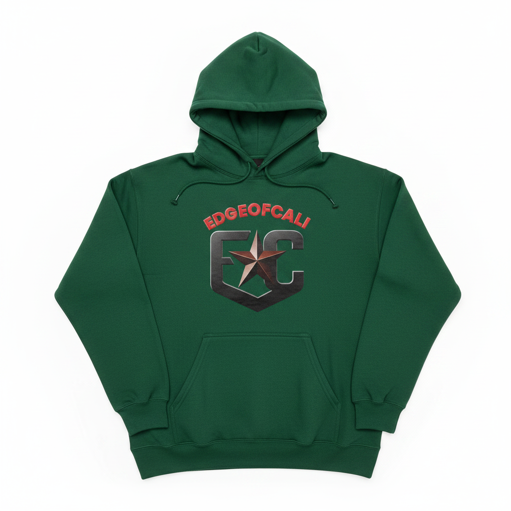 EdgeOfCali Hoodie - Forest Green