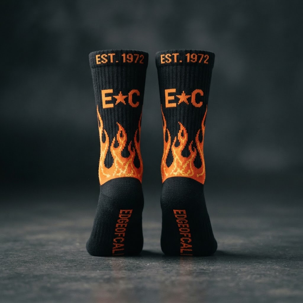 Flame Rider Crew Socks