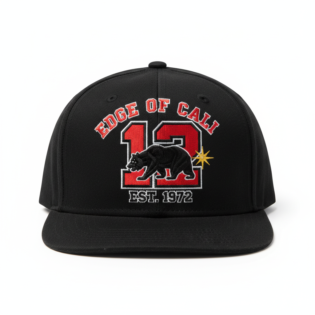EC 12 Black Snapback