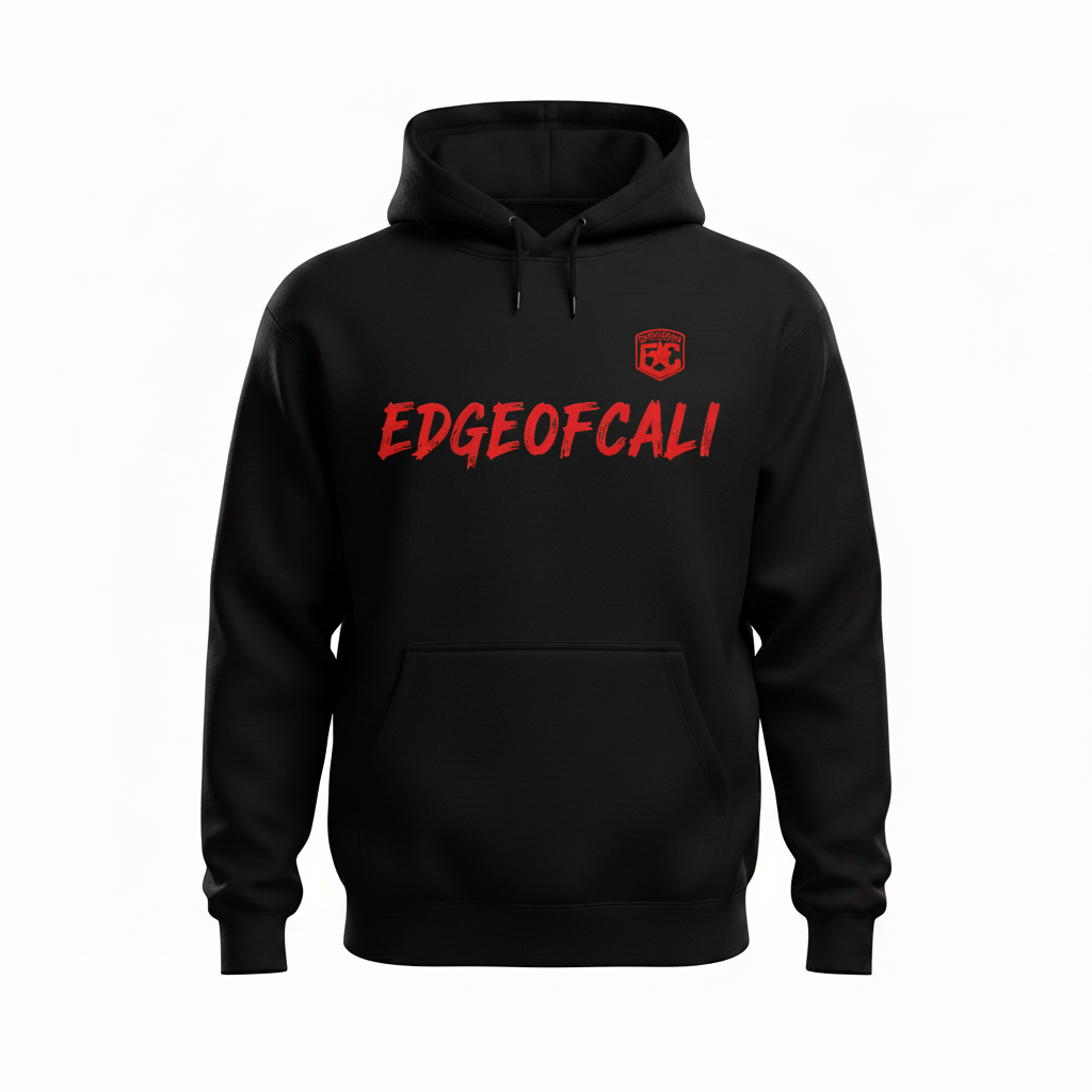 Star Gear Hoodie — Black (Front & Back)