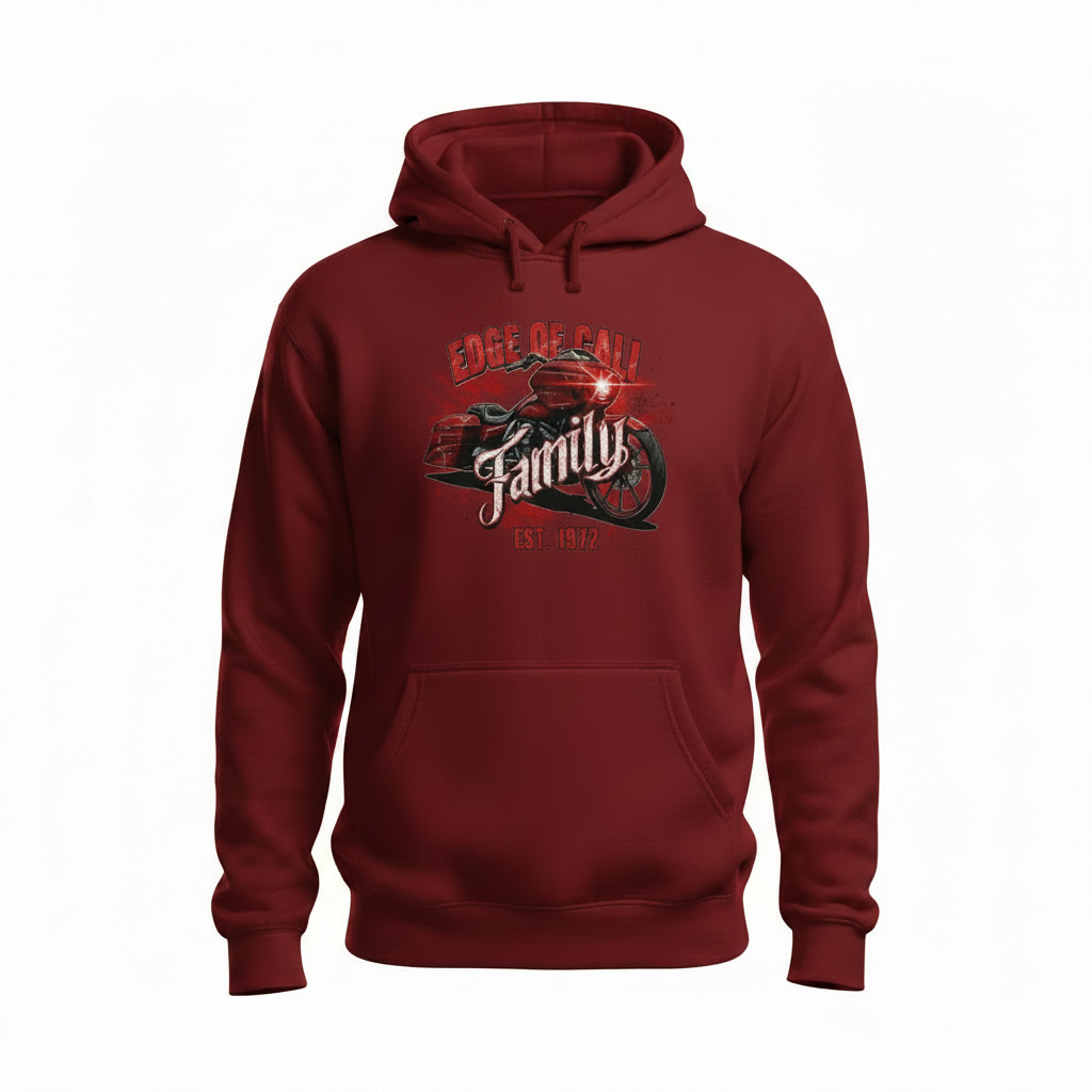 Shield Star Hoodie — Red