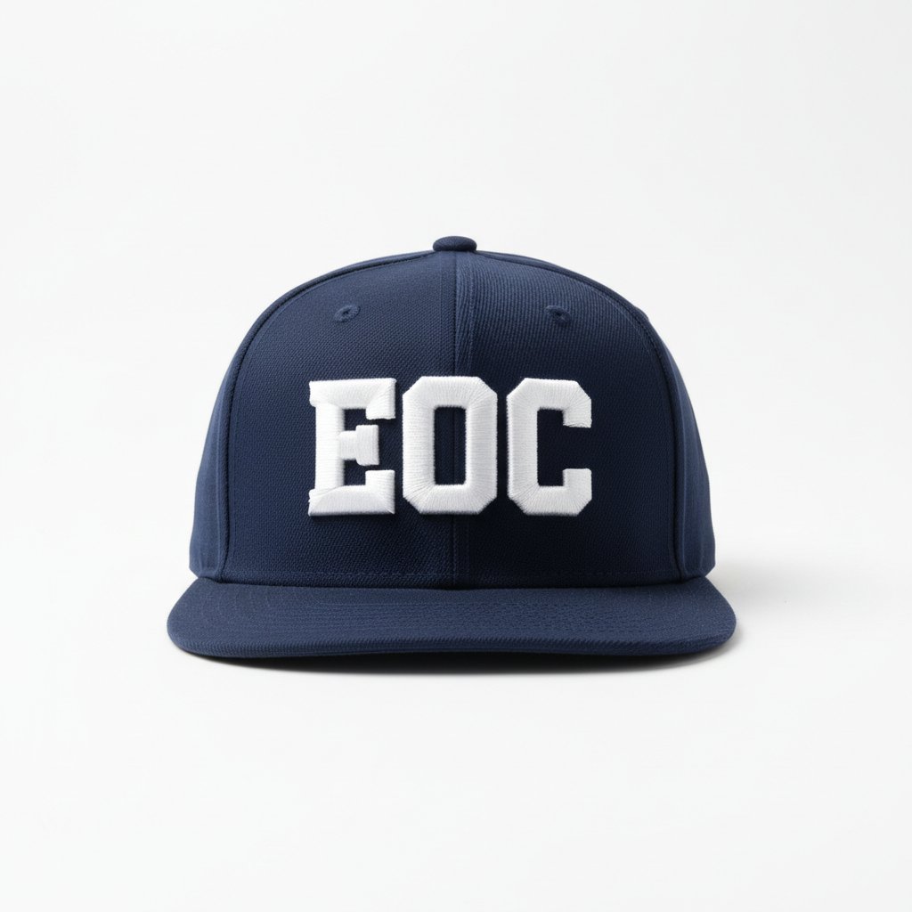 EOC Bold Fitted Cap — Navy