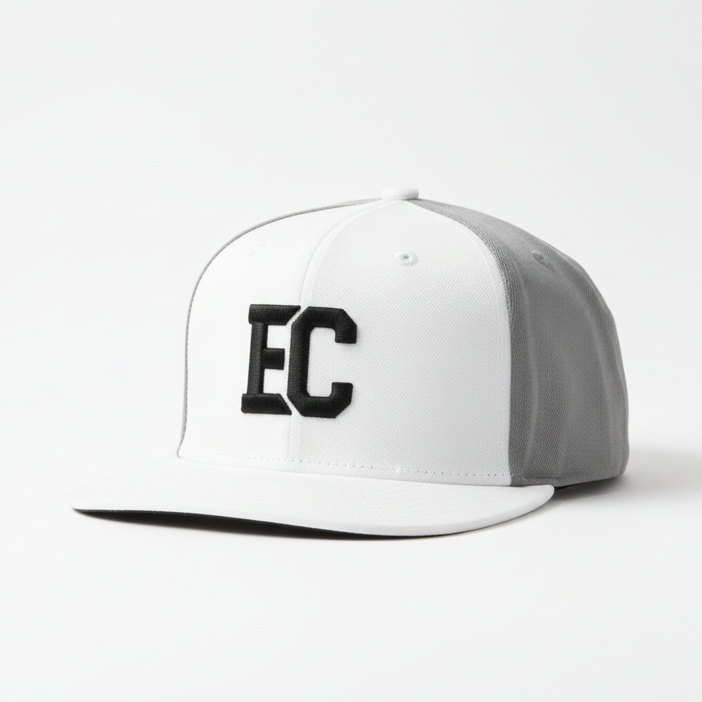 EC Snapback — White/Grey Two-Tone