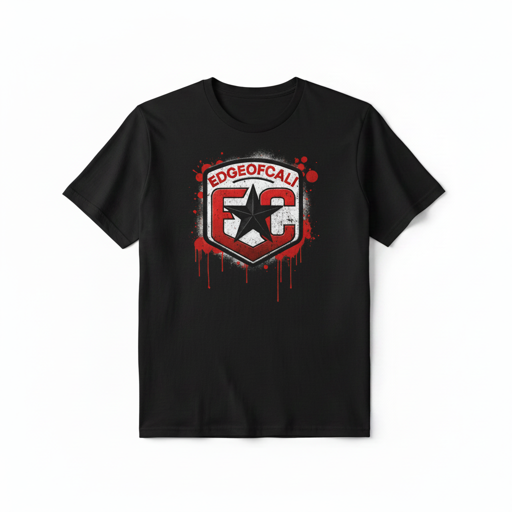 EC Graffiti Shield Tee — Black