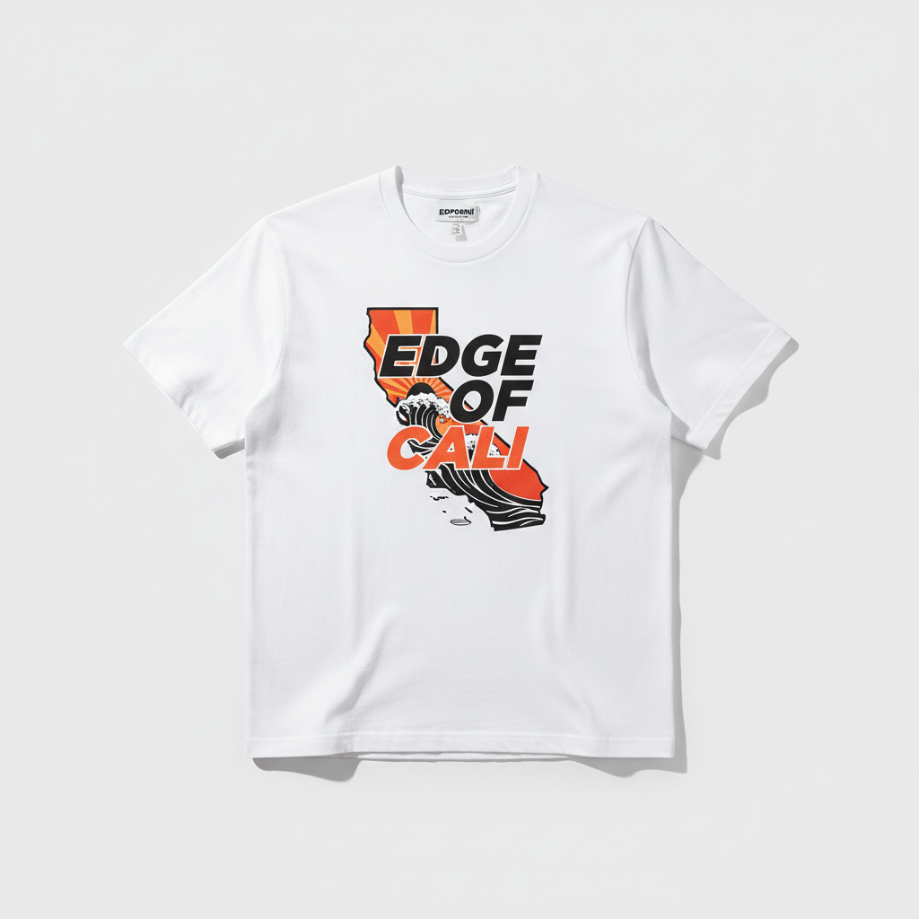 EC Cali Graphic Tee — White/Orange