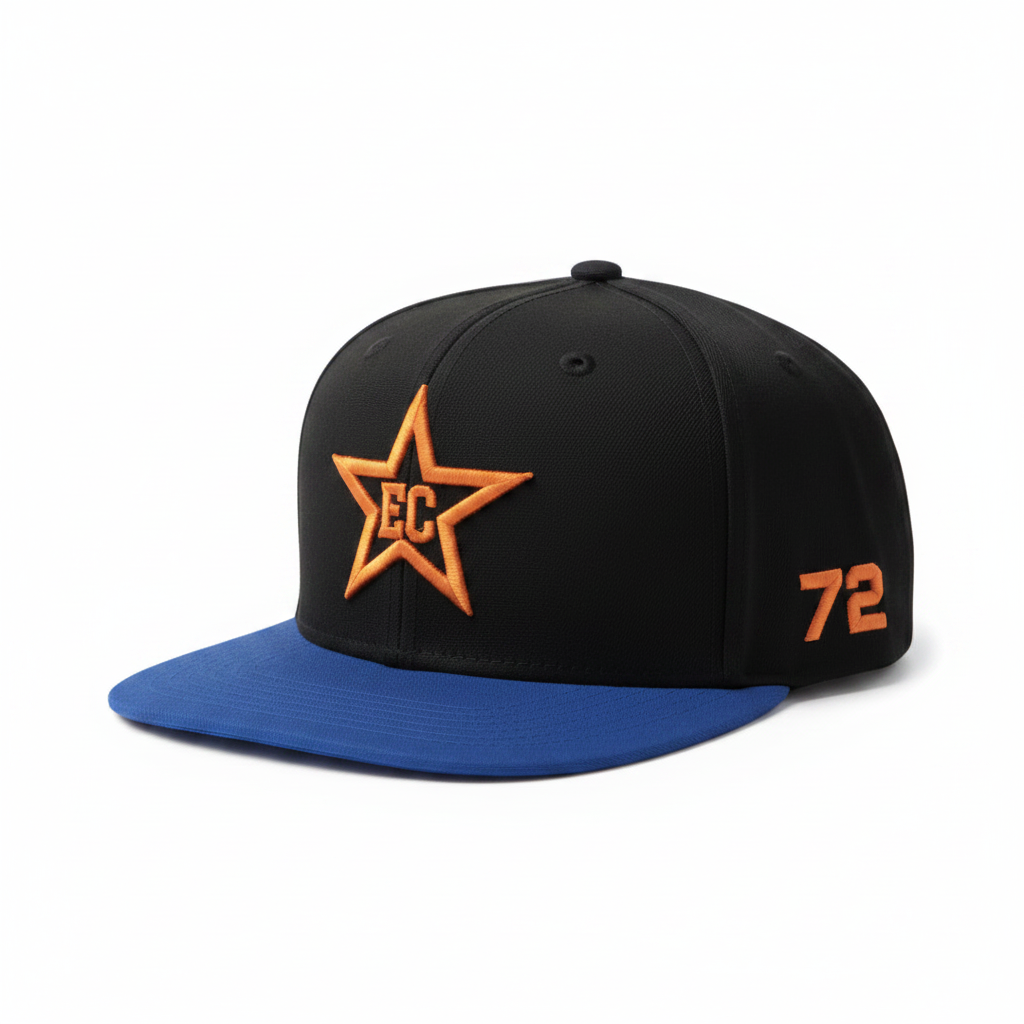 EC Star Fitted — Black/Royal Blue #72