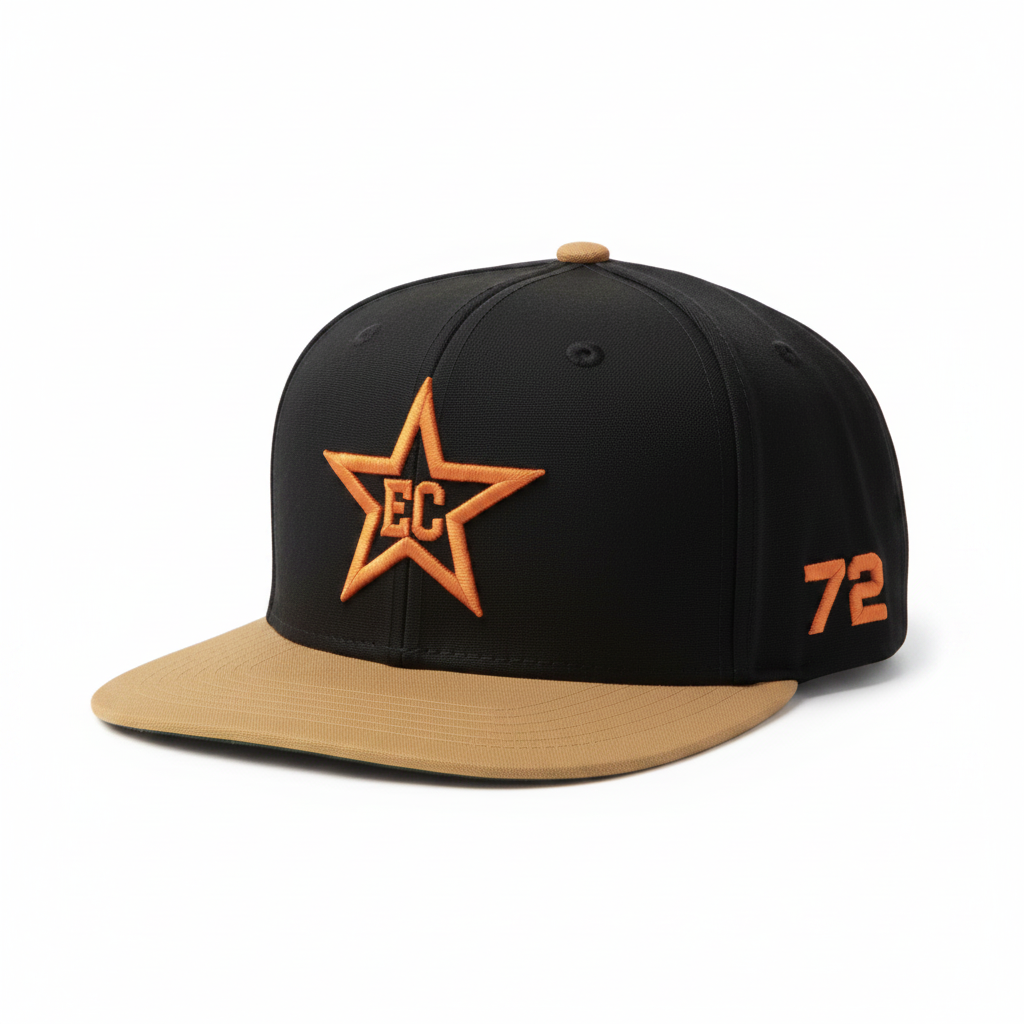 EC Star Snapback — Black/Khaki #72