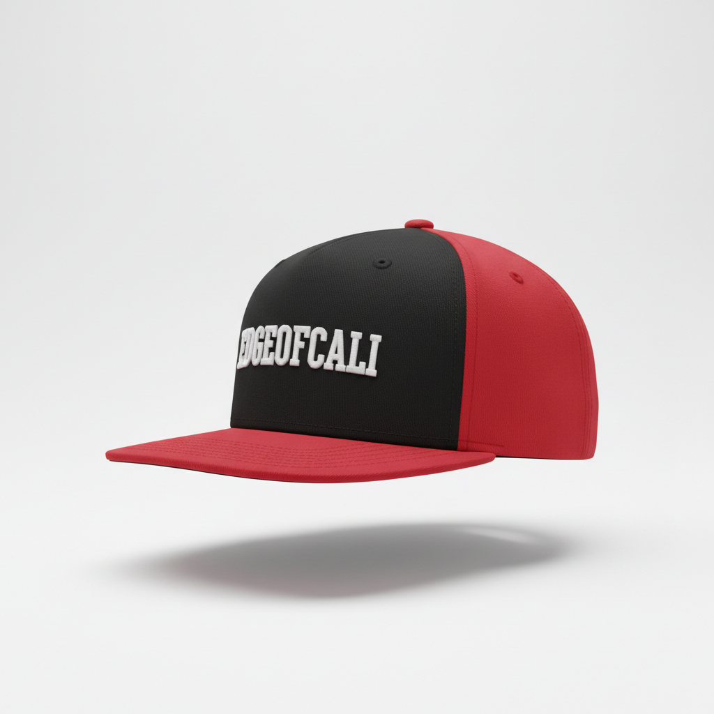 EC Snapback — Black/Red