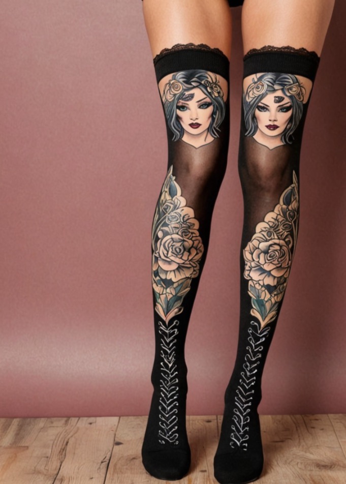 Gothic Goddess Thigh High