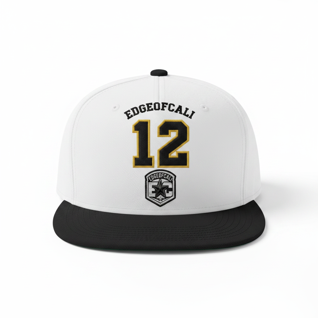EC 12 White Snapback