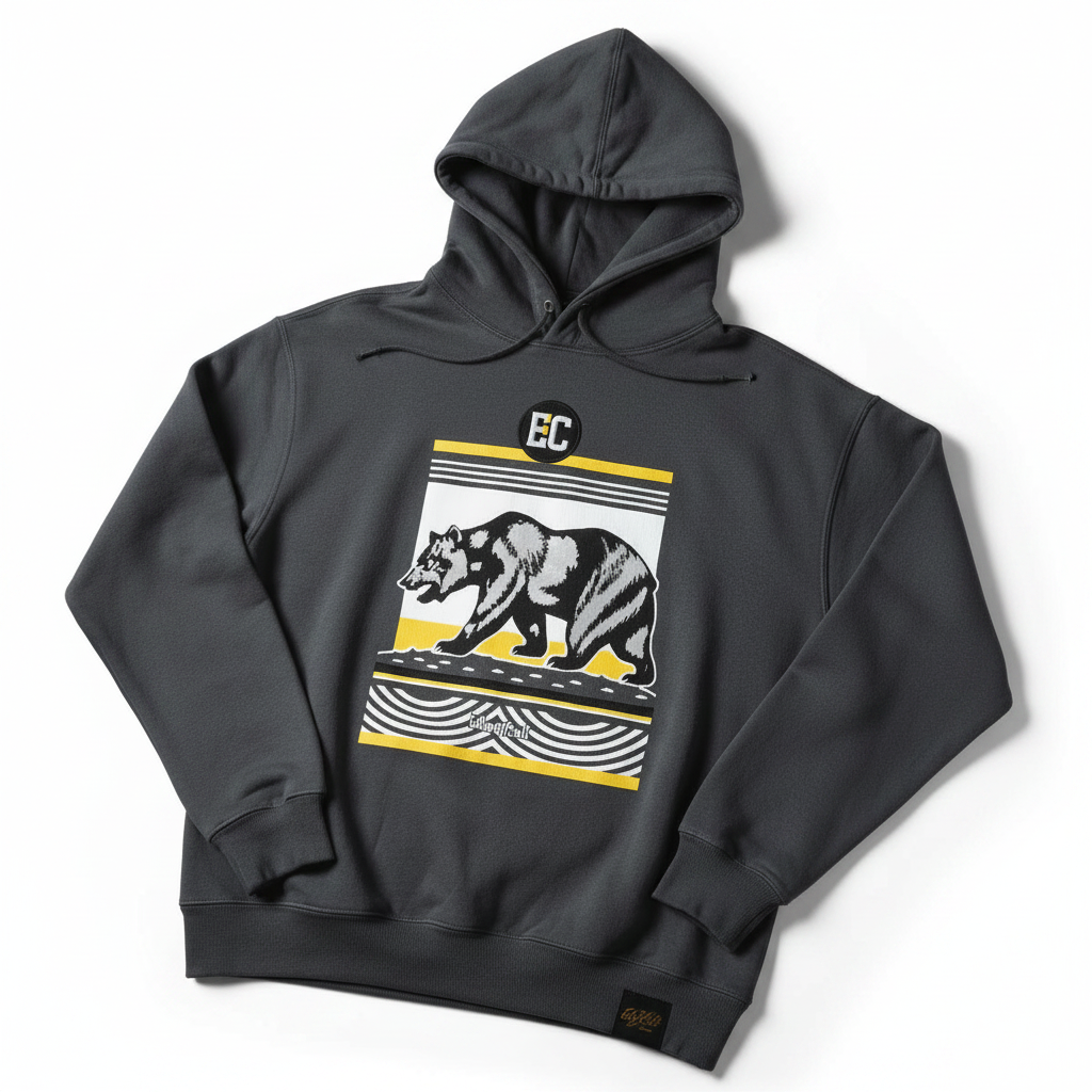 Charcoal Hoodie + Yellow Cap — The Drop Set