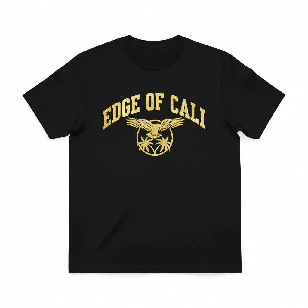 EC Gold Eagle Tee — Black/Gold