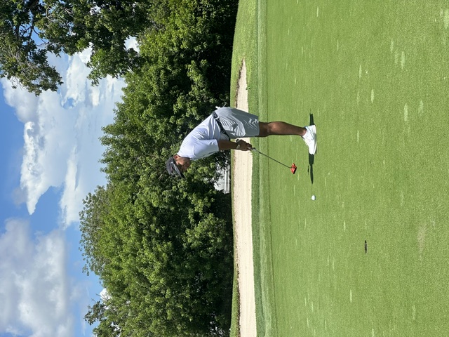 On the green