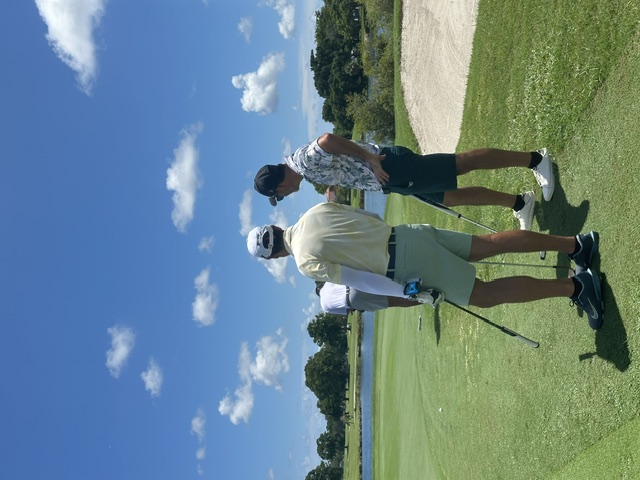 By the pin