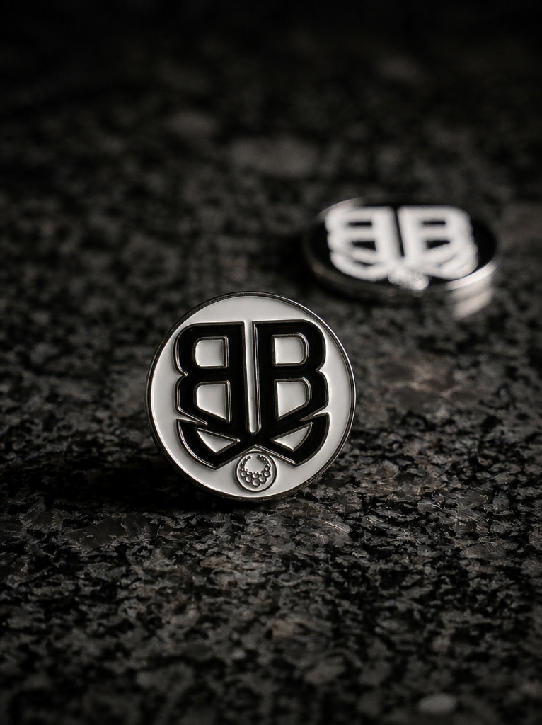 White Best Ball Bandit Golf Ball Marker