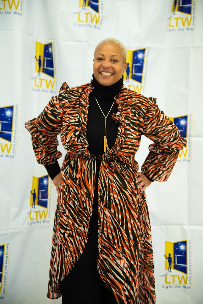 Youth Empowerment Seminar presenter at LTW backdrop
