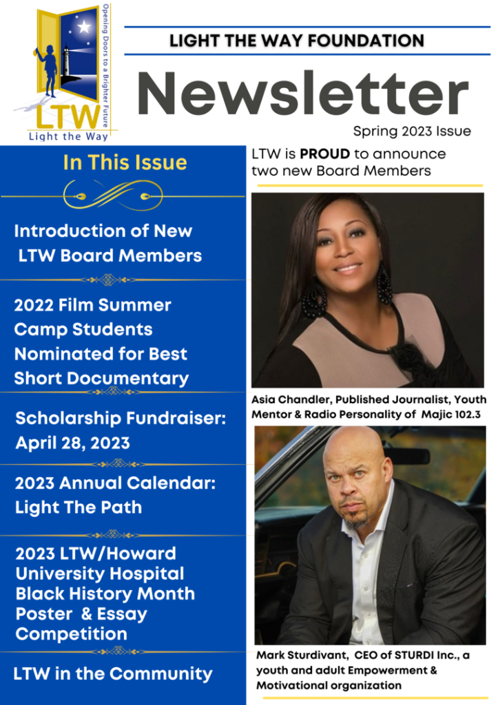 LTWF Spring 2023 Newsletter — Cover