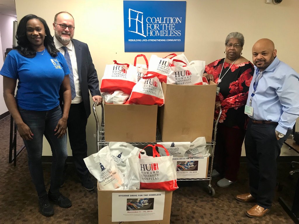 Community Outreach — Coalition for the Homeless Hygiene Drive