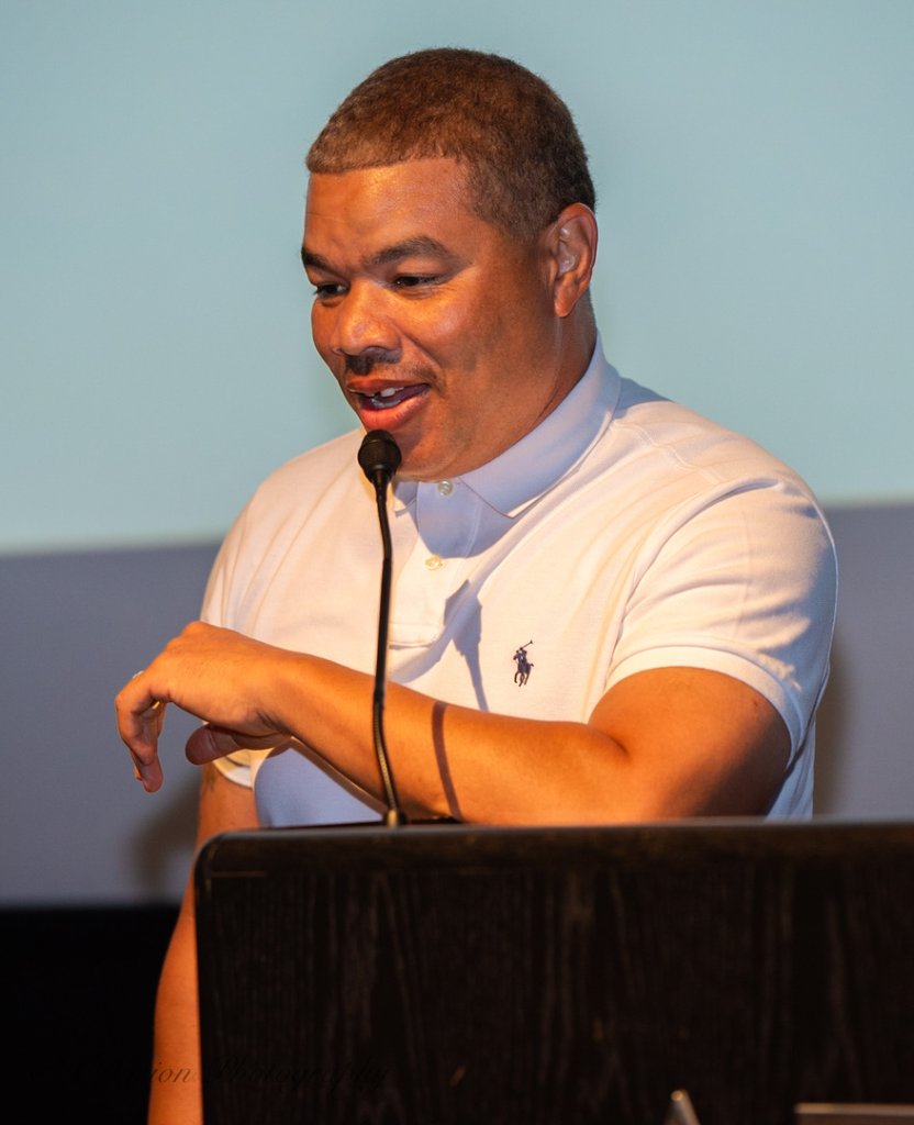 Youth Empowerment Seminar speaker at podium