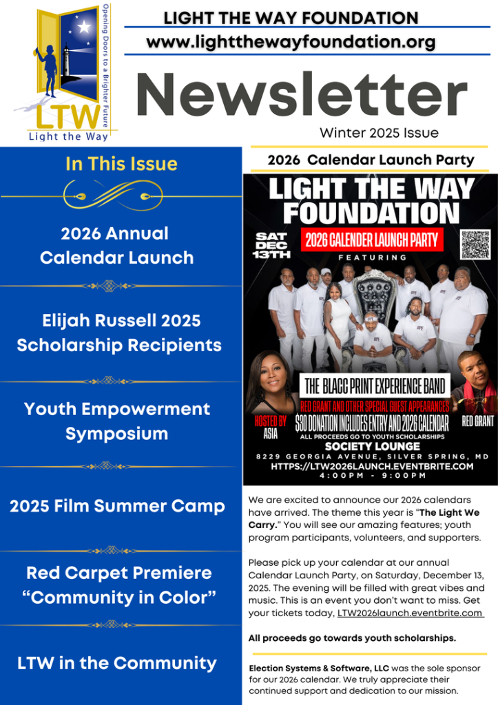 LTWF Winter 2025 Newsletter — Cover